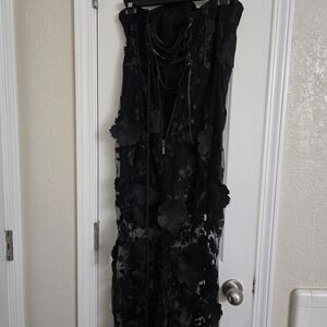 Fashion Nova Black Strapless Dress